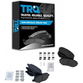 TRQ Front & Rear Ceramic Disc Brake Pad Kit for Ford Edge Lincoln MKX New