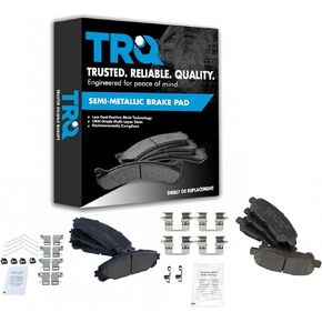 TRQ Front & Rear Ceramic Disc Brake Pad Kit for Toyota Highlander SUV New