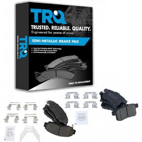 TRQ Front & Rear Ceramic Disc Brake Pad Kit for Honda Accord Acura TSX New