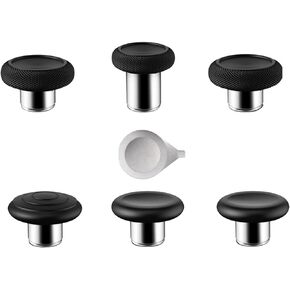 7 in1 Elite 2 Controller Thumbsticks Replacement for Xbox One Elite 2 Controller, Swap Thumbsticks Caps for Xbox One Elite 2, Analog Joysticks Cover for Xbox One Elite Series 2 (Black)