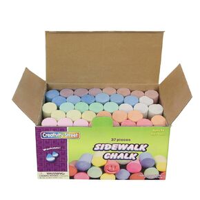 طباشير الرصيف من تشينيل كرافت CK-1736، عرض 7 بوصة، طول 6.6 بوصة، ارتفاع 4.3 بوصة (37 قطعة)
