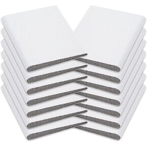 14 Pieces Corner Door Seal, Exterior Door Corner, Seal Weatherstrip Self-Adhesive Frame Seal Door Draft Stopper for Weather Protection Isolation Noise (White)