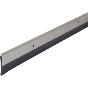 M-D Building Products 48996 36 in. Satin Nickel Aluminum and Vinyl Heavy-Duty Screw-on Door Sweep