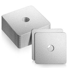 40 Pcs 5/8" x 3" x 3" x 1/8" Square Washers Heavy Duty Galvanized Steel Gasket Flat Washers Nut Fastener Hardware Flat Pad Spacer