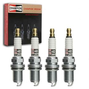 Sixity Auto - 4 pc Champion Iridium Spark Plugs compatible with Chevrolet Cruze 1.4L 1.8L L4 2011-2015