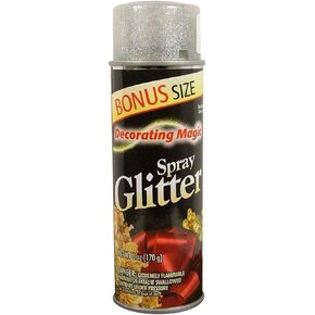 Chase DMSG-3311 Decorating Magic Spray Glitter, 6-Ounce, Silver