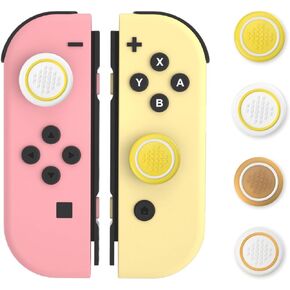 NANANINO Cute Silicone Joycon Thumb Grip Caps, Joystick Cover Compatible with Nintendo Switch/OLED/Switch Lite,4PCS - Blue&Green