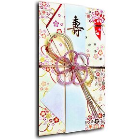 KUDOS.JP Japanese Traditional Money Envelope for Wedding - Japanese Plum Ume Mizuhiki Design (Japan Import)