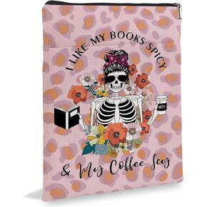 Book Strap, Book Sleeve for Book Lovers, So Many Books So Little Time Death by TBR Book Covers for Readers Sleeve Gift Paperback Book Cover with Zipper6JB026