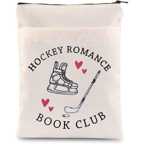 MAOFAED Hockey Romance Book Sleeve Hockey Player Book Lover Gift Book Club Gift for Men Women (Hockey booksl)