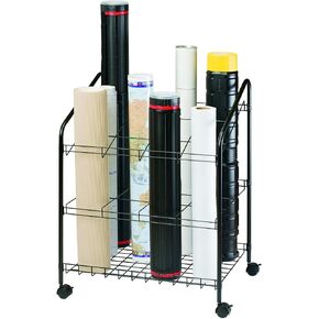 ALVIN WRF40 Wire Bin Roll File, Made for Rolled Maps, Plans, Drawings, and Tubes (4 x 4 Inches - 20 Slots)