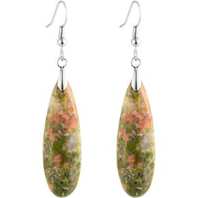 SELOVO Teardrop Stone Earrings for Women Trendy Teardrop Dangle Earrings Fishhook Drop Earrings
