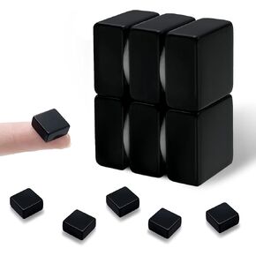 Neodymium Squares Magnets Standard N35, Strong Permanent Rare Earth Magnets for Fridge, DIY, Building, Science, Craft, and Office, 1/2 inch x 1/2 inch x 1/8 inch, Pack of 18