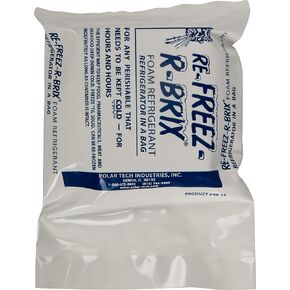 Carlisle FoodService Products Ez-Chill Chillable Ice Packs Non Toxic for Kitchen, Bar, and Restaurants, Plastic, 9 x 6.5 x 5.5 Inches, White, Set of 6