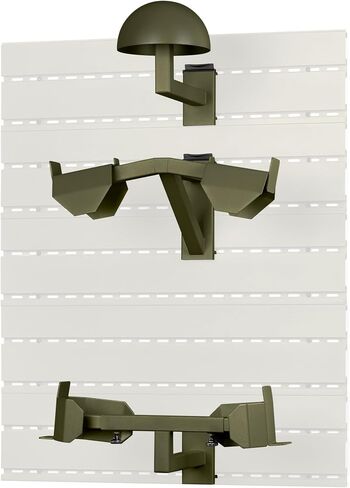 Savior Equipment Wall Rack System H.A.B Attachment Tactical Gear Wall Mount Organizer, Military Helmet Vest Belt Display Rack Plate Carrier Hanger, Heavy-Duty Steel Construction Hold Up to 80 lbs in Kuwait