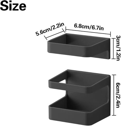 2 PCS Cat Teaser Wand Holder with 10 Clips, Cat Wand Toy Storage Rack, Storage Holder for Neatly Organize Feather Cat Toys, Pet Toy Holder with Strong Backing Adhesive in Saudi Arabia