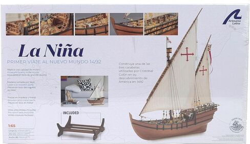 - مجموعة نماذج السفينة الخشبية - كارافيل إسباني من اكتشاف أمريكا، لا نينيا - موديل 22410، مقياس 1:65 - نماذج للتجميع - المستوى المتوسط in Kuwait