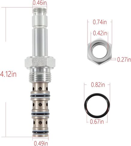 SV08-40-0-N-00 صمام التخزين المؤقت، 4 اتجاهات، 3 جالون في الدقيقة، التمثيل المباشر، مناسب لتجويف VC08-4، صمام الملف اللولبي 08 (فتحة 1/2 بوصة) in Kuwait