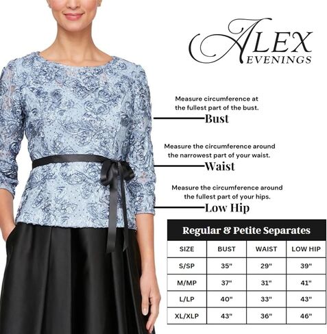 تنورة Alex Evenings نسائية طويلة رسمية طويلة (مقاسات صغيرة وعادية) in Saudi Arabia