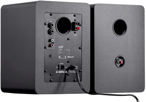 Monoprice DT-5BT 60-Watt Multimedia Desktop Powered Speakers - Class AB, Bluetooth 5.0, 5.25 Inch Woofer, 0.75 Inch Tweeter, For Home, Office, Gaming, or Entertainment Setup in Saudi Arabia