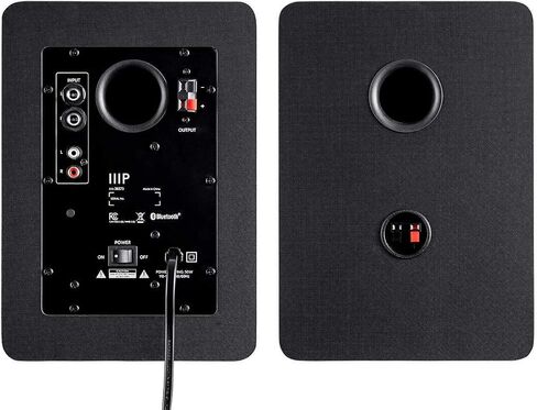 Monoprice DT-5BT 60-Watt Multimedia Desktop Powered Speakers - Class AB, Bluetooth 5.0, 5.25 Inch Woofer, 0.75 Inch Tweeter, For Home, Office, Gaming, or Entertainment Setup in Saudi Arabia