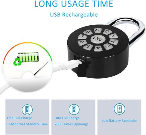 قفل كلمة المرور الذكي - التحكم في تطبيق كلمة المرور/الهاتف (iOS/Android) قفل - قفل الوصول عبر البلوتوث ورموز الدبوس - قفل البوابة والخزانة والتخزين. in Kuwait