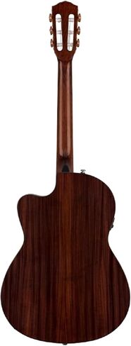 جيتار صوتي من Fender CN-140SCE رفيع من النايلون، مع ضمان لمدة عامين، أسود، مع حافظة in Saudi Arabia
