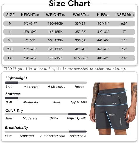 disi Men's Athletic Shorts Workout Gym 7 Inch Inseam Short Lightweight Quick Dry Running Sports Shorts with Zippper Pocket in Saudi Arabia