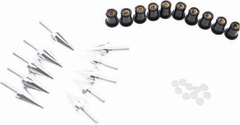 PROCNC دراجة نارية سبايك الزجاج الأمامي مسامير المسمار صالح لهوندا CBR 600rr 1000rr لسوزوكي GSXR 600 750 1000 لياماها R1 R6 R6s لكاواساكي ZX6R ZX9R ZX10R ZX12 (ذهبي) in Kuwait