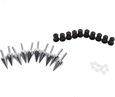 PROCNC دراجة نارية سبايك الزجاج الأمامي مسامير المسمار صالح لهوندا CBR 600rr 1000rr لسوزوكي GSXR 600 750 1000 لياماها R1 R6 R6s لكاواساكي ZX6R ZX9R ZX10R ZX12 (ذهبي) in Kuwait