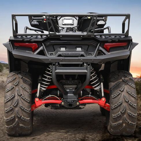 A & UTV PRO Rear Rack Extender 7" Compatible with Polaris Sportsman XP 1000 850 2017-2023, Heavy Duty Steel ATV Back Luggage Rack Extender Accessories, Replace OEM # 2882025, Black in Saudi Arabia