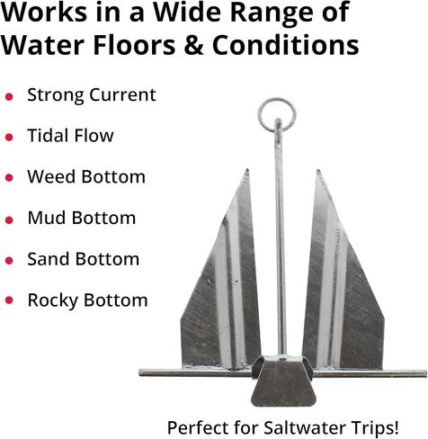 SeaSenseSeaSense Vinyl Coated Navy Anchor (15 Lb) in Saudi Arabia