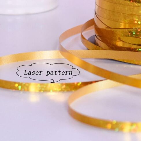 500 Yards Crimped Curling Ribbon, Shiny Gift Wrapping Balloon String Roll Ribbon for Baskets, Flowers, Party Decoration,Black in Saudi Arabia