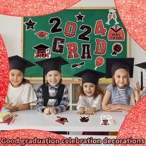20 Pcs Graduation Car Magnets, 2024 Graduation Car Decorations, Class of 2024 Magnetic Stickers, Graduation Cap Decorations, Graduation Magnet Decals for Car Cruise Garage Door Metal Surface (Blue) in Saudi Arabia