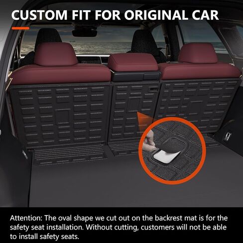 powoq TPE Backrest Mat, Compatible with 2023 2024 Lexus RX350 RX350H RX500H, Inner, Vehicle Specific Fit, 25.59x18.5x0.79 inches, Seat Back Protection in Saudi Arabia