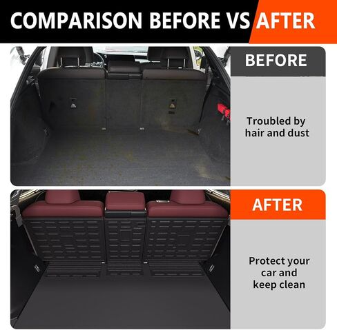 powoq TPE Backrest Mat, Compatible with 2023 2024 Lexus RX350 RX350H RX500H, Inner, Vehicle Specific Fit, 25.59x18.5x0.79 inches, Seat Back Protection in Saudi Arabia