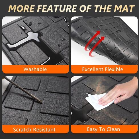 powoq TPE Backrest Mat, Compatible with 2023 2024 Lexus RX350 RX350H RX500H, Inner, Vehicle Specific Fit, 25.59x18.5x0.79 inches, Seat Back Protection in Saudi Arabia