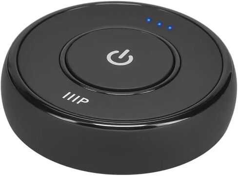 جهاز استقبال بلوتوث مونوبرايس مع ميكروفون، يمكنك بث الصوت من هاتفك أو مصدر صوت بلوتوث آخر إلى الأجهزة التي لا تعمل بتقنية البلوتوث، أسود صغير in Kuwait