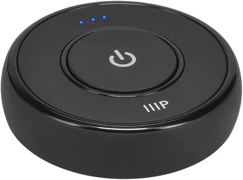 جهاز استقبال بلوتوث مونوبرايس مع ميكروفون، يمكنك بث الصوت من هاتفك أو مصدر صوت بلوتوث آخر إلى الأجهزة التي لا تعمل بتقنية البلوتوث، أسود صغير in Kuwait