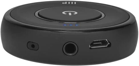 جهاز استقبال بلوتوث مونوبرايس مع ميكروفون، يمكنك بث الصوت من هاتفك أو مصدر صوت بلوتوث آخر إلى الأجهزة التي لا تعمل بتقنية البلوتوث، أسود صغير in Kuwait