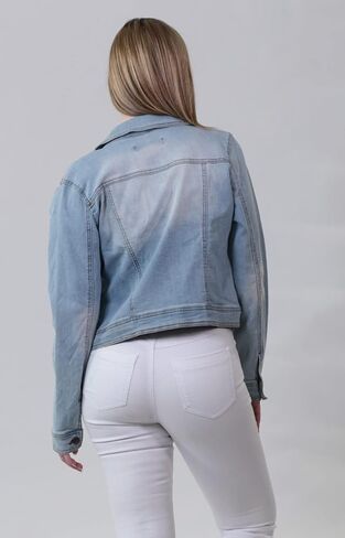 JOUJOU Women's Lightweight Denim Jacket, Comfortable & Designer Coat in Saudi Arabia