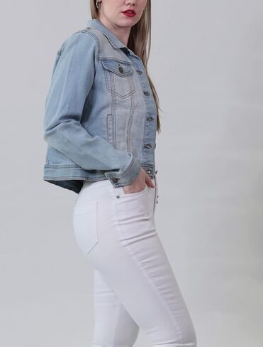 JOUJOU Women's Lightweight Denim Jacket, Comfortable & Designer Coat in Saudi Arabia
