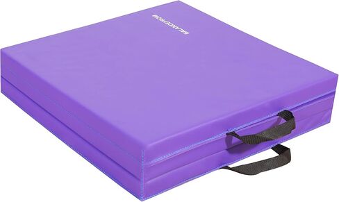 بساط تمرين BalanceFrom بسمك 1.5 بوصة قابل للطي بثلاثة أضعاف مع مقابض حمل لفنون القتال المختلطة والجمباز وصالة الألعاب الرياضية المنزلية in Kuwait