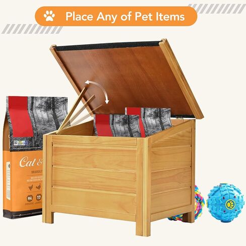 Dog House Outdoor Wooden Dog House Large Size, Dog Crate for Large Dog Breeds Cabin Style Raised Dog Shelter Houses with Asphalt Roof Solid Wood Weatherproof (51.18" L x 43.7" W x 37" H) in Saudi Arabia