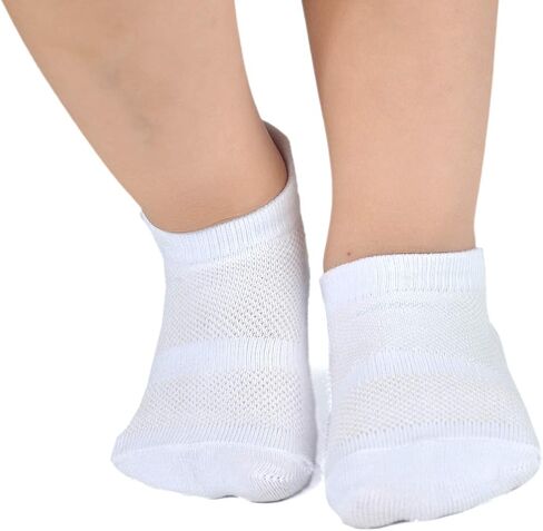 جوارب EPEIUS Grip للكاحل قطنية قابلة للتنفس شبكية غير قابلة للانزلاق/الانزلاقية لحديثي الولادة والرضع والأطفال الصغار 6/12 حزمة in Kuwait