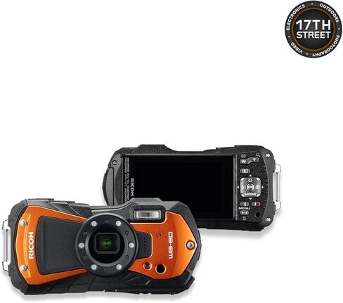 RICOH WG-80 كاميرا رقمية متعددة الاستخدامات مقاس 2.7 بوصة مع شاشة LCD | تسجيل أفلام عالية الدقة بالكامل | كاميرا بعدسة تكبير بصري 5X مع بطاقة ذاكرة UHS-I SDHC سعة 32 جيجابايت، ومجموعة حزمة حزام كاميرا Waith in Kuwait