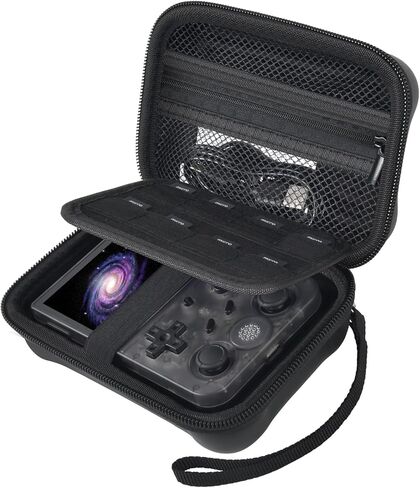 حافظة صلبة متوافقة مع RG353V/ لـ RG35XX/ لـ RG35XX Plus/ لـ RG353VS/ لوحدة التحكم في الألعاب المحمولة باليد R36S، صندوق منظم تخزين الألعاب المحمول باليد لمحاكاة كلاسيكية صغيرة فقط in Kuwait