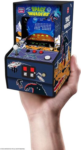 My Arcade Space Invaders Micro Player: لعبة فيديو Mini Arcade Machine، قابلة للتشغيل بالكامل، إصدار مميز قابل للتجميع مقاس 6.75 بوصة in Kuwait