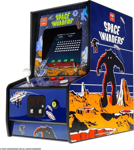 My Arcade Space Invaders Micro Player: لعبة فيديو Mini Arcade Machine، قابلة للتشغيل بالكامل، إصدار مميز قابل للتجميع مقاس 6.75 بوصة in Kuwait