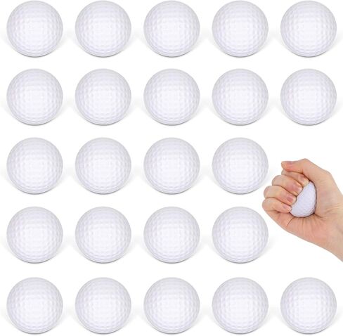 POPLAY 24PCS Foam Golf Balls, 1.6inch Golf Squeeze Balls Colorful Golf Foam Balls for Indoor Outdoor in Saudi Arabia